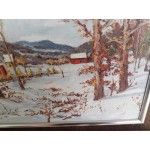 Средна картина масло на фазер Испания, хубава рамка - 3686